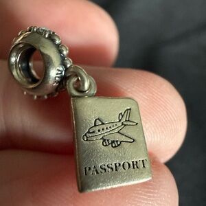 Pandora Silver Passport Charm